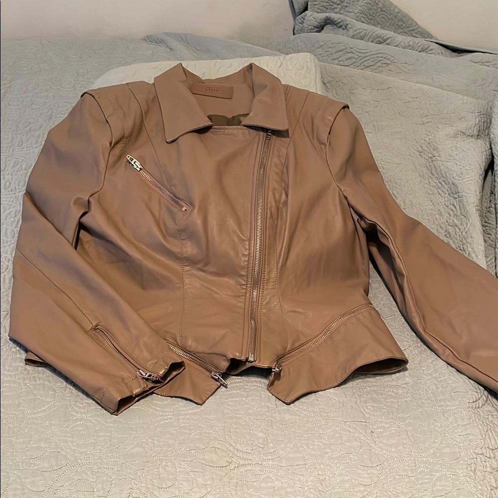 Stylish Tan Leather Jacket